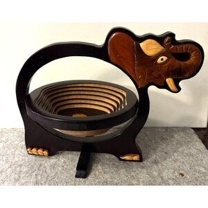 Collapsible Elephant Basket Made in Vietnam By Magic Baskets  # 2802